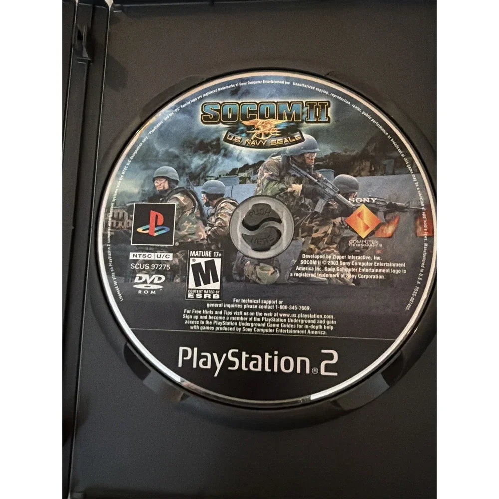 PlayStation 2 PS2 SOCOM II SOCOM III U.S. Navy Seals Greatest Hits Video Game X2